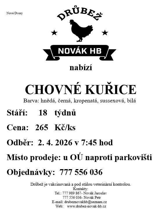 Ve čtvrtek dne 2.4.2026 v 7:45