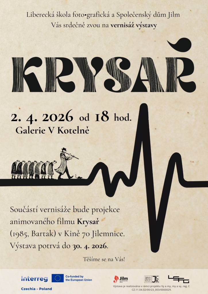 V pořadí již čtvrtá výstava prací studentů LŠFG v Kotelně v Jilemnici.    Tradiční prezentace dálkového studia tvůrčí grafiky na Liberecké škole fotografické 2024/2025    Tato expozice představuje výstupní soubory studentů prvního ročníku dálkového studia Grafického designu.