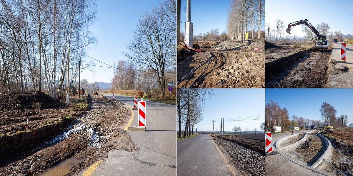 Odkaz do fotogalerie 💎 >>> Další úsek rozšíří síť cyklostezek kolem Kristýny. Propojí vjezd do severního areálu s kruhovým objezdem u státních hranic.