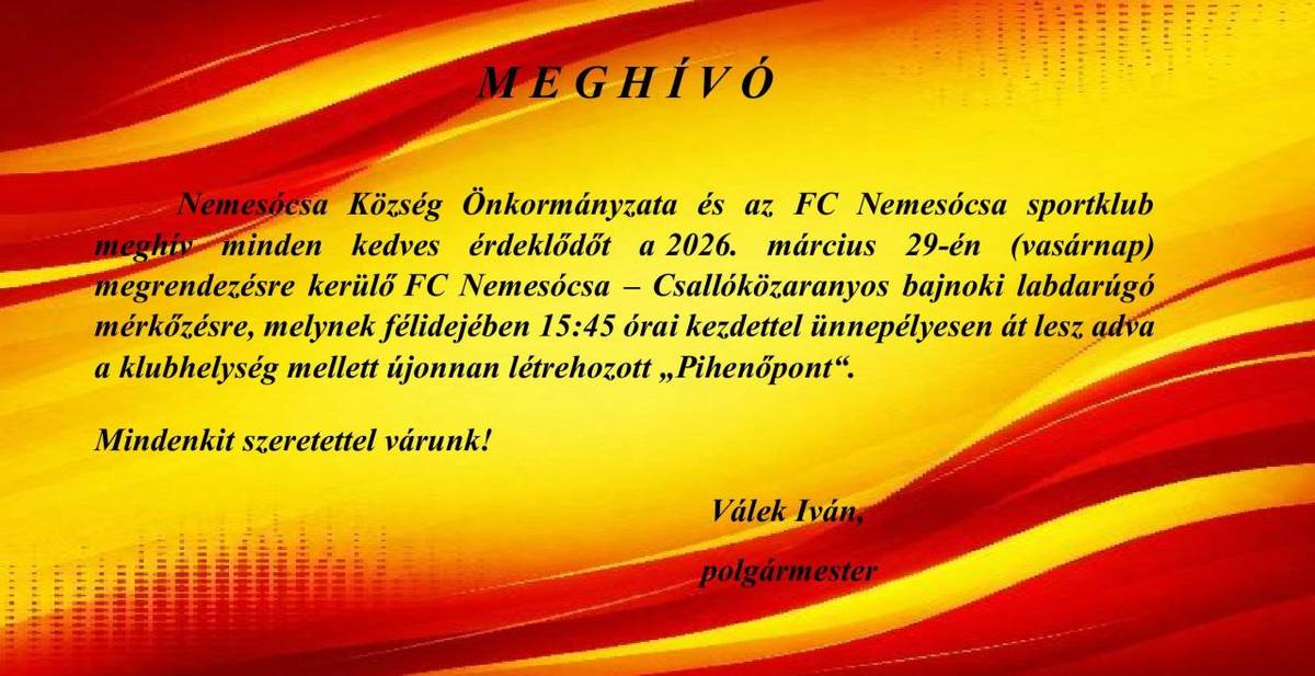 Meghívó / Pozvánka