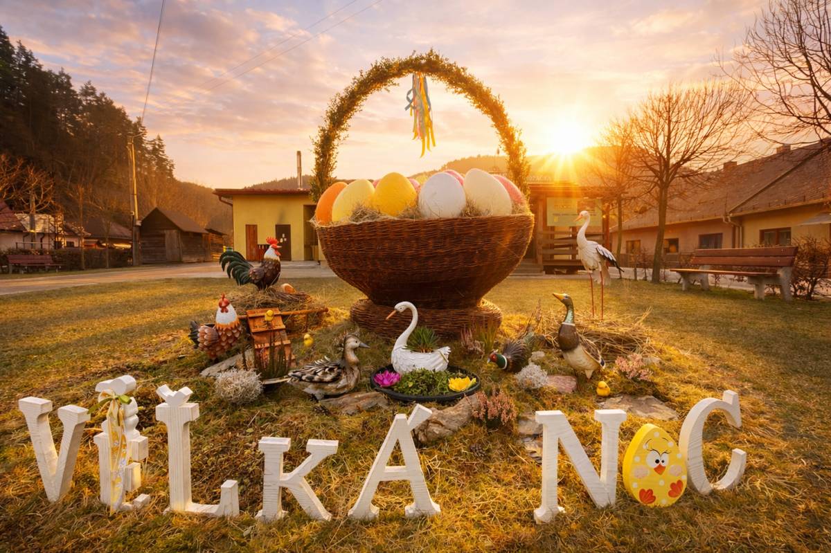 Nech sú vaše dni naplnené šťastím, nech si sviatky užijete v pokoji a máte radosť zo všetkého, čo jar so sebou prináša. Krásnu Veľkú noc 2026 prajeme zo Smolníckej Huty.