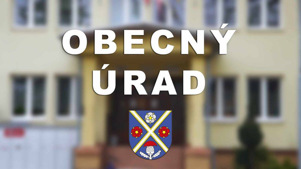 Vážení spoluobčania,