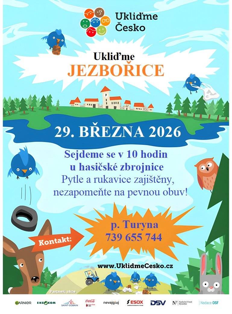 Z důvodu špatného počasí se dnešní akce ruší! O náhradním termínu Vás budeme informovat.