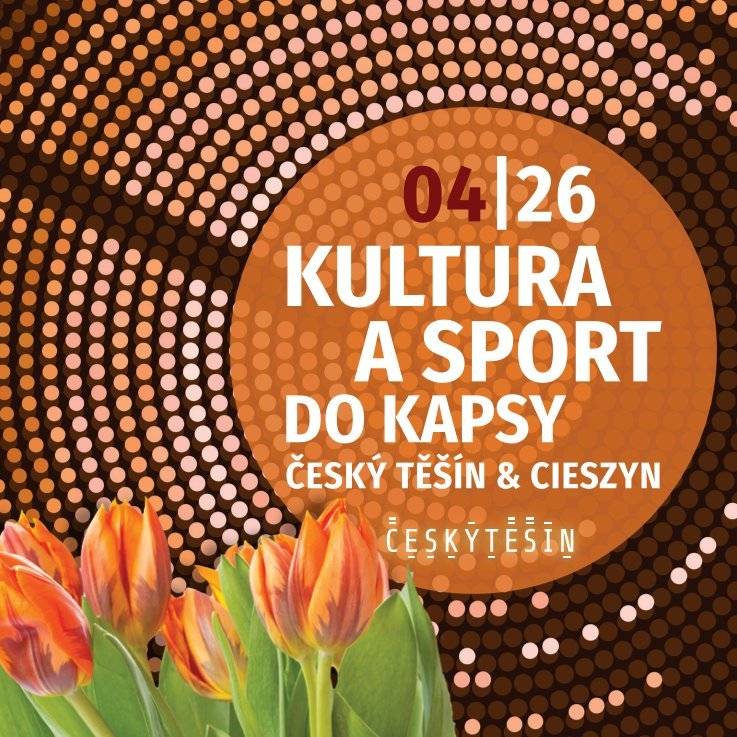 Přinášíme vám dubnové vydání brožurky KULTURA A SPORT DO KAPSY Český Těšín & Cieszyn, která je nabitá krásnými akcemi!  Vaši oblíbenou brožurku v tištěné podobě najdete:  v Turistickém informačním centru, v Čítárně a kavárně Avion, v Městské knihovně na ulici Ostravská, ve Středisku volného času Amos, v kině Central, v KaSS „Střelnice“, na zimním stadionu, v historické budově Muzea Těšínska, v Archeoparku a v Těšínském divadle. Brožurku v elektronické podobě si můžete prohlédnout v příloze.