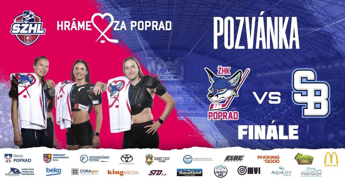 🦊Popradské hokejistky vyradili v semifinále play-off SŽHL Prešov a medailu už majú opäť istú. Chcú však obhájiť zlato. Do cesty sa im vo finále postavil bratislavský Slovan. 👌Hokejové Popradské líšky narazili vo finále SŽHL na hokejistky bratislavského Slovana. Po dvoch dueloch v hlavnom meste je stav na zápasy vyrovnaný 1:1. Popradčanky privítajú svojho finálového súpera doma najbližšie v treťom zápase, a to v sobotu 28. marca už o 12:45 hod.! 👉Finálová séria sa hrá na tri víťazné zápasy, a tak sa za daného stavu bude určite hrať v Poprade aj štvrtý duel, a to v nedeľu 29. marca, rovnako od 12:45 hod.! 🤔Prípadný piaty – rozhodujúci zápas je na programe v Bratislave v sobotu 4. apríla. Podporíte líšky na ceste za obhajobou titulu? 🏆