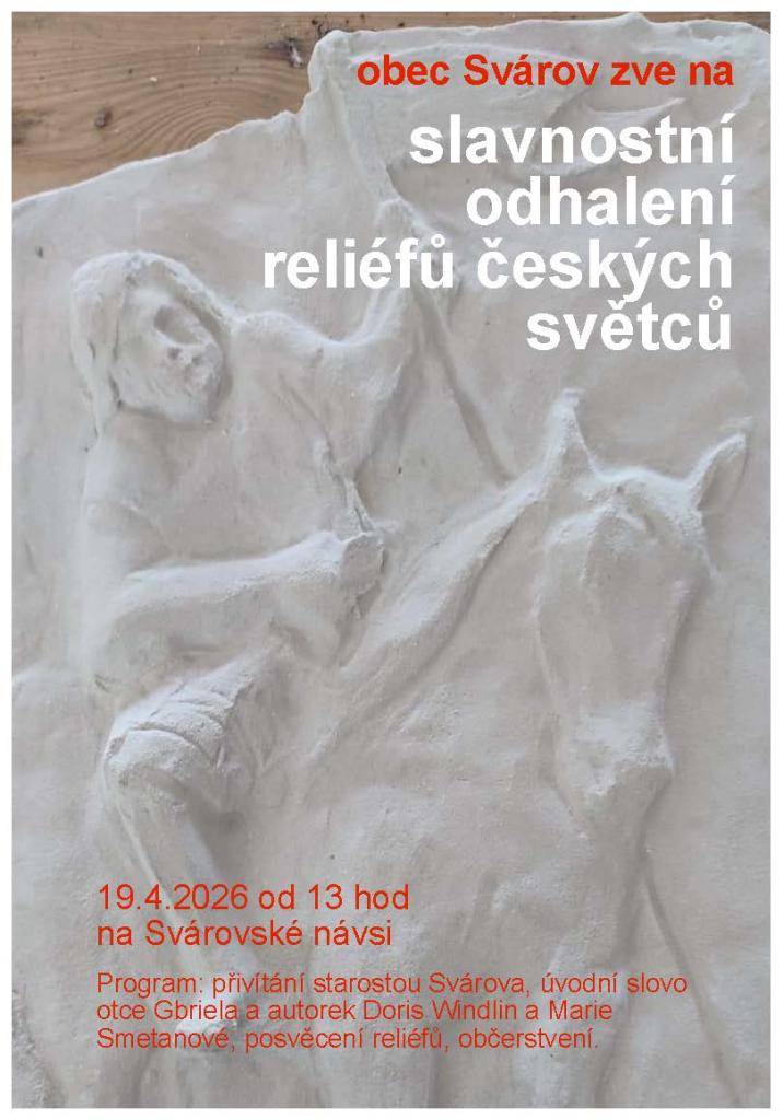Slavnostní odhalení reliéfů českých světců