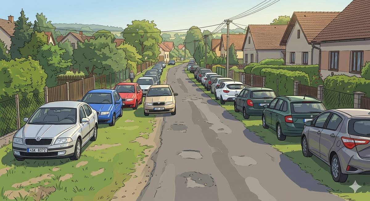 Žádáme občany, aby parkovali svá vozidla na svých pozemcích. Prosíme, neparkujte dlouhodobě na zelených plochách podél cesty, protože tím dochází ke komplikacím v průjezdu a poškozování veřejné zeleně. Děkujeme za respektování zákona č. 128/2000 Sb. a za ohleduplnost vůči ostatním obyvatelům obce.