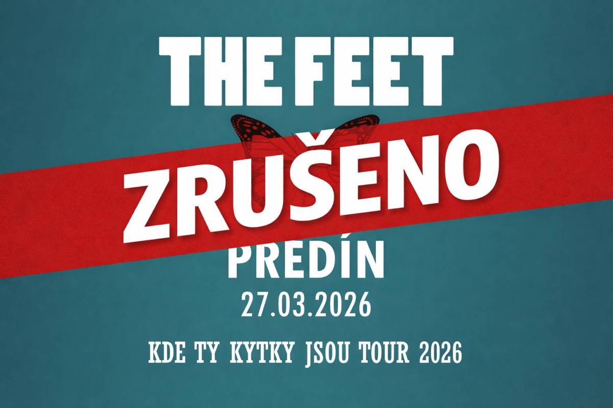 Z důvodu nemoci v kapele je dnešní zábava THE FEET v Předíně (27. 3. 2026) zrušena.
