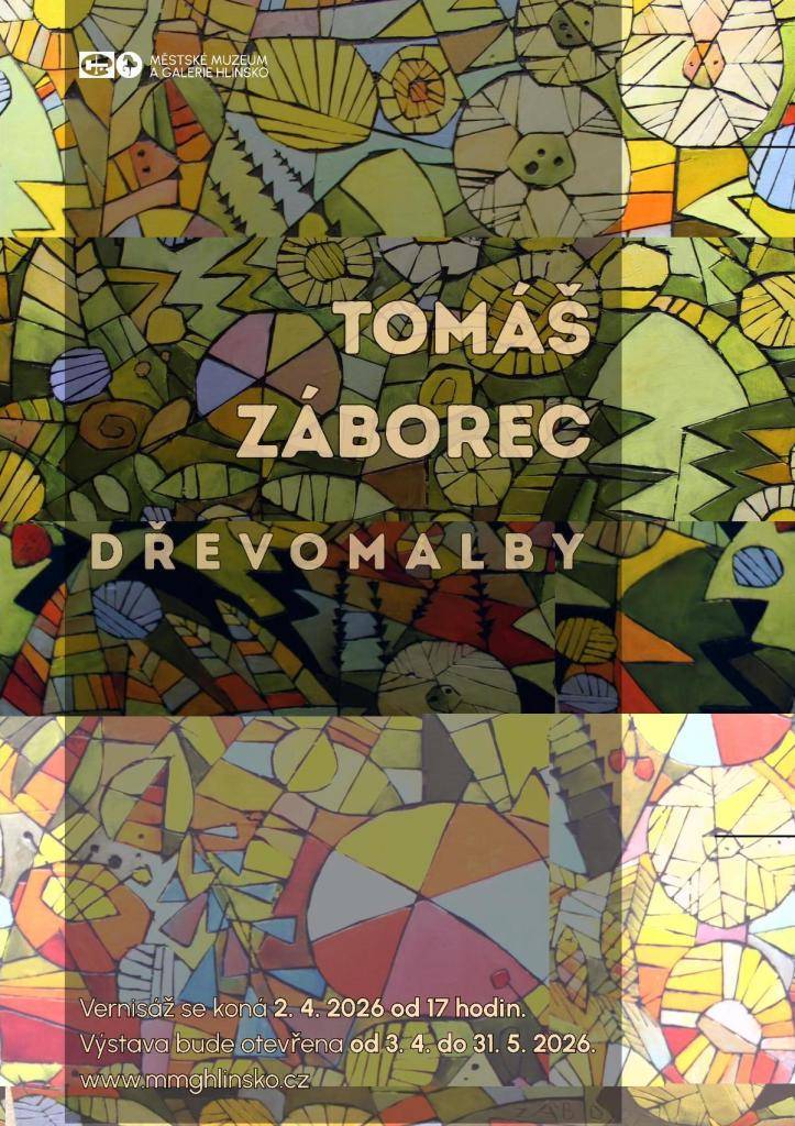 Výstava dřevomaleb Tomáše Záborce v Městské galerii Hlinsko.