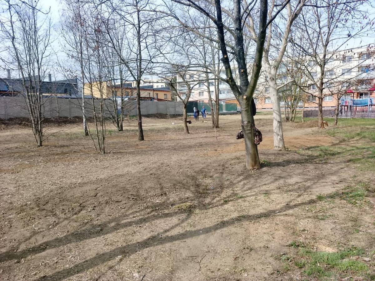 Z pralesa se stává parčík.   Proběhla první etapa a technická skupina doslova čarovala. Probírka dřevin, urovnání terénu a osetí travním semenem. Změna viditelná na první dobrou, stejně tak jako novotou zářící kontejnerové stání.    Aleš Jiroutek, starosta města