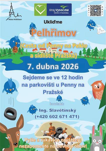 Město Pelhřimov se letos opět zapojí do tradiční akce Čistá Vysočina, která probíhá v rámci celosvětové kampaně Den Země připomínané 22. dubna. Už sedmnáctý ročník této osvětové iniciativy organizuje Kraj Vysočina s cílem společně uklidit přírodu a veřejná prostranství. Hlavní úklid v Pelhřimově proběhne v úterý 7. dubna 2026.