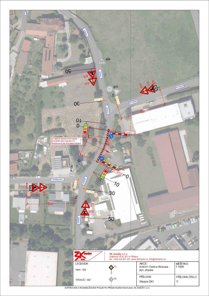 Dočasné omezení provozu v ulici Lipová ve dnech 1.4.-24.4.2026 z důvodů prací na plynové přípojce.