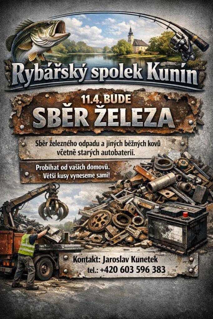 Sběr bude probíhat přímo od vašich domovů. Větší kusy vynesou sami.     Pro více informací volejte  na číslo 603 596 383.