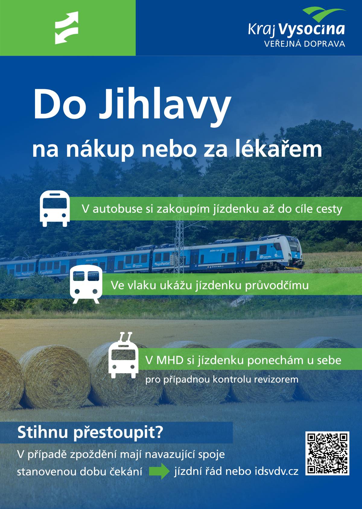 Informace k cestování VDVéčkem po Kraji Vysočina najdete také na webu obce: www.hornidubenky.cz/verejna-doprava-vysociny