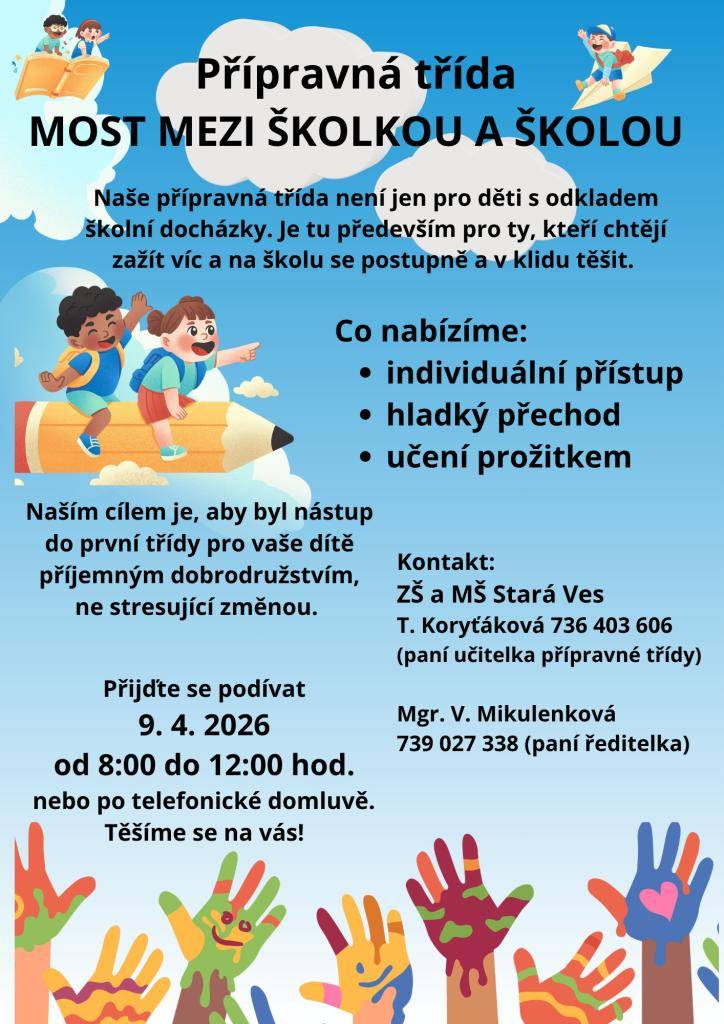 Přípravná třída ZŠ a MŠ Stará Ves