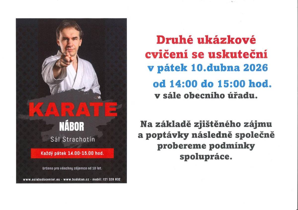 Karate ve Strachotíně