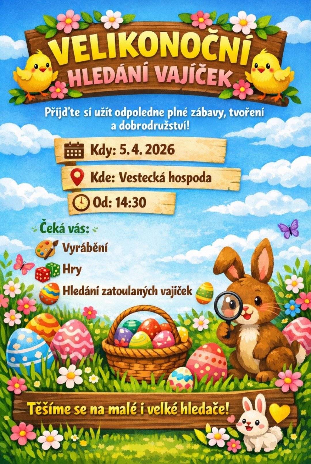 Velikonoční hledání vajíček