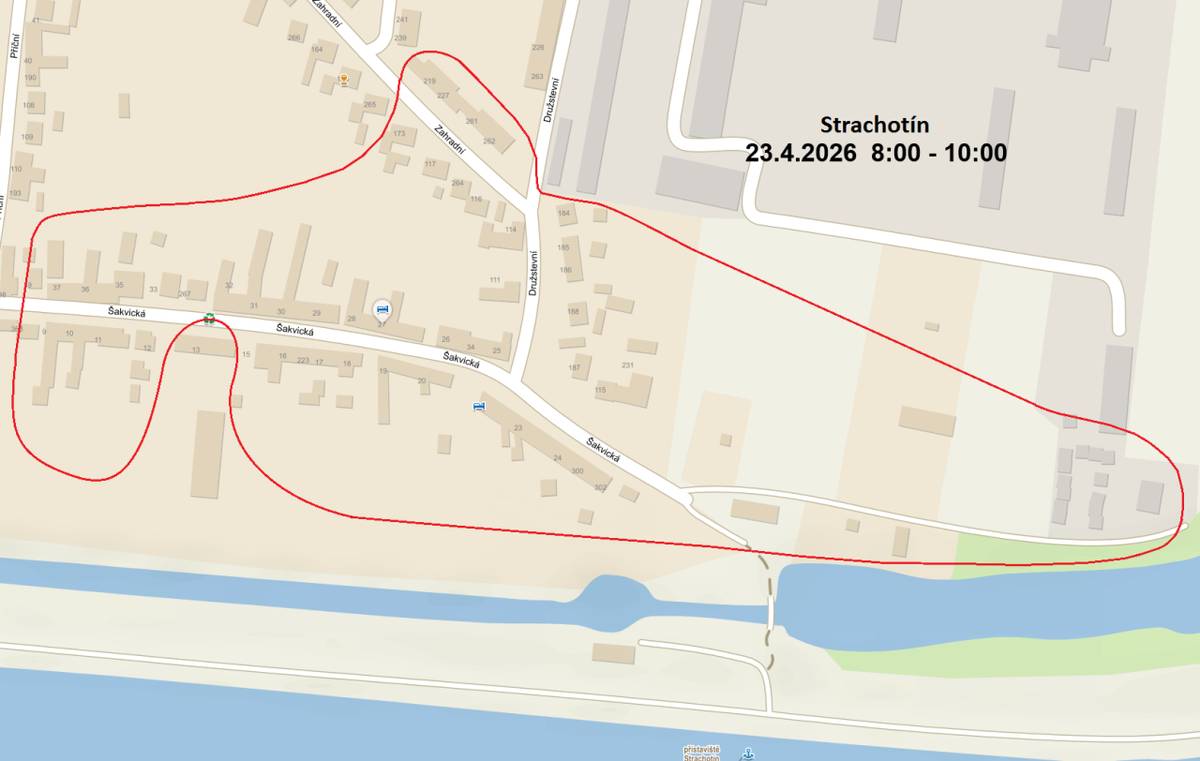 EG.D Oznámení o přerušení dodávky 23.4.2026.