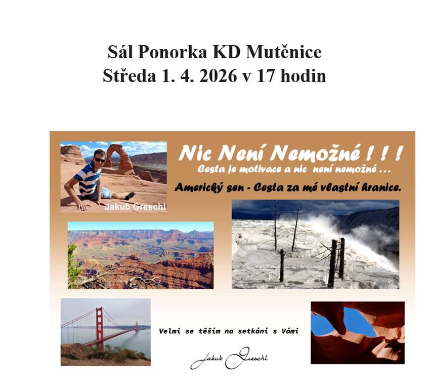 Kdy: středa 1.4.2026 v 17:00  Kde: Knihovna Mutěnice