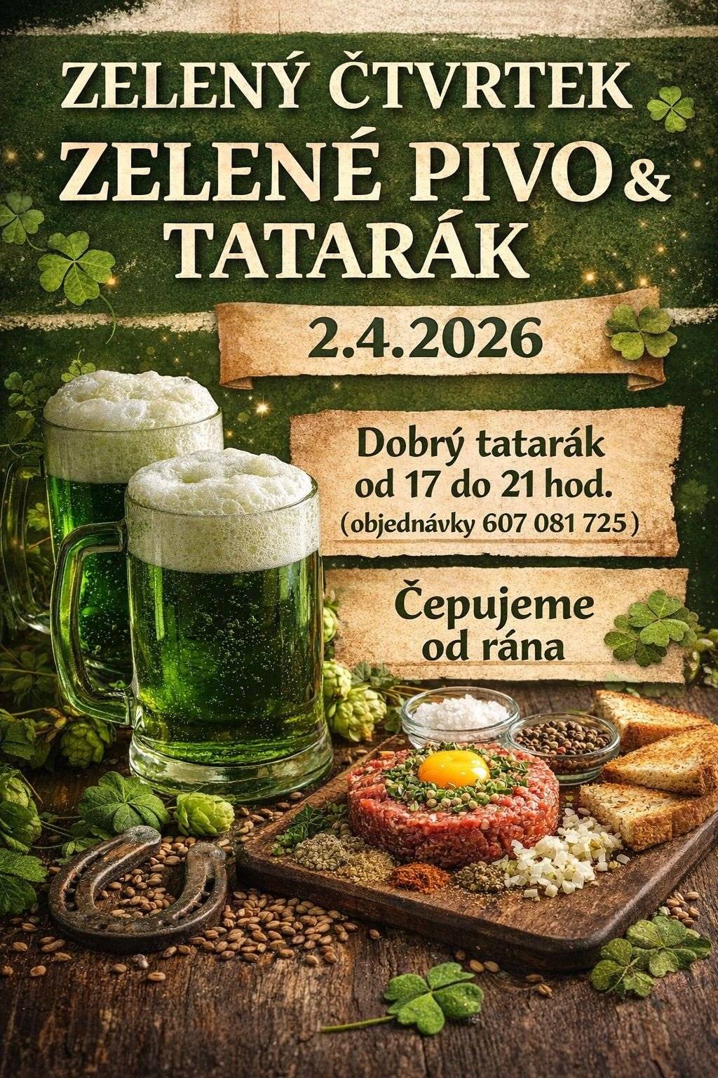 pozvánka na velikonoční akci na Zelený čtvrtek 2. 4. 2026 🍀