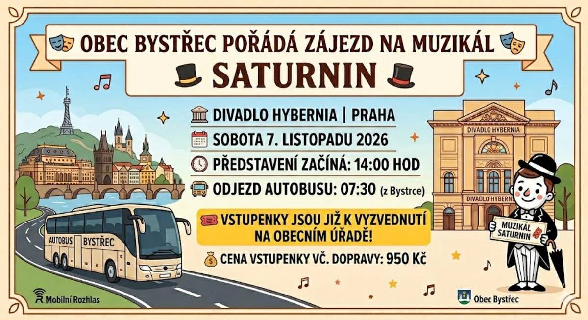 Pojeďte si s námi užít den plný kultury a dobré nálady! 🥂🎶