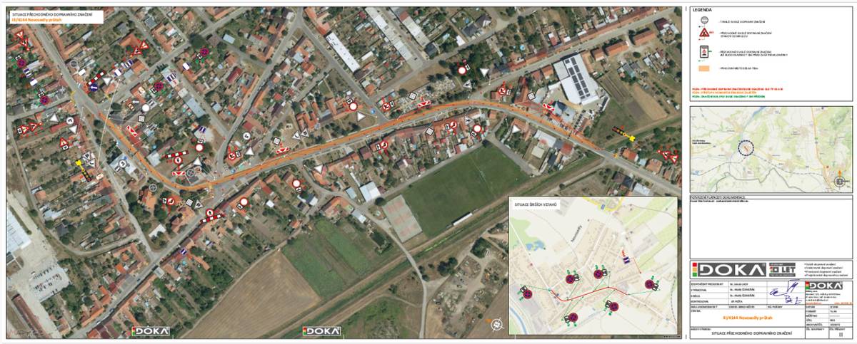 Dopravní omezení na silnici III/4144 Novosedly v termínu od 13.4. - 30.4. 2026.