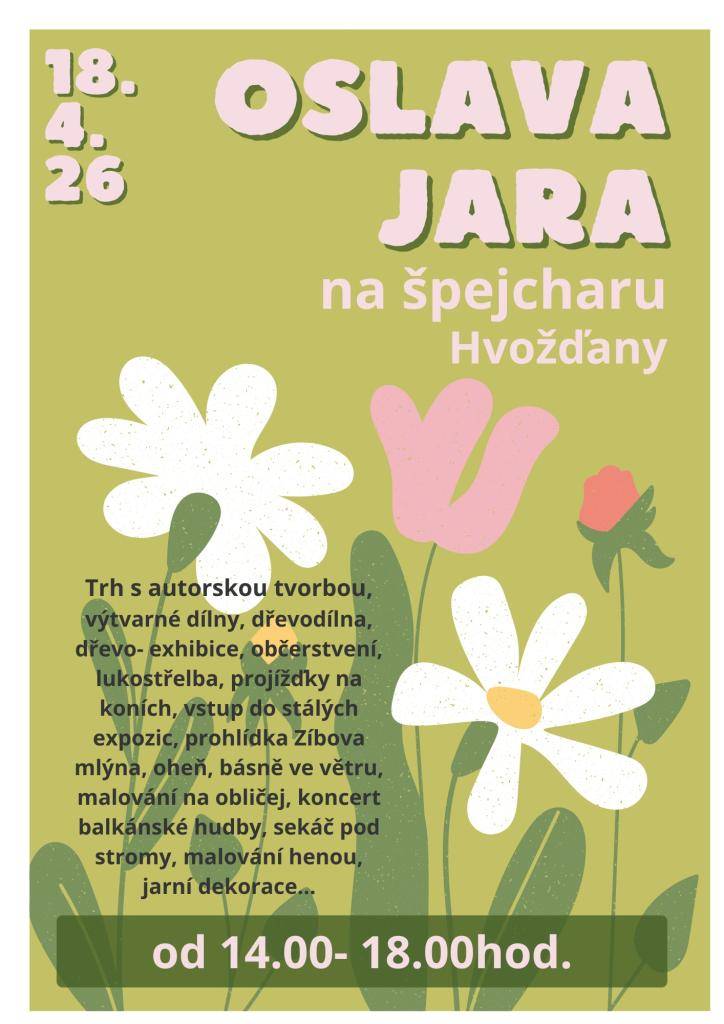 TRH, VÝTVARNÉ DÍLNY, KONCERT BALKÁNSKÉ HUDBY, JARNÍ DEKORACE,DŘEVODÍLNA,...    možnost  komentované prohlídky Zíbova mlýna