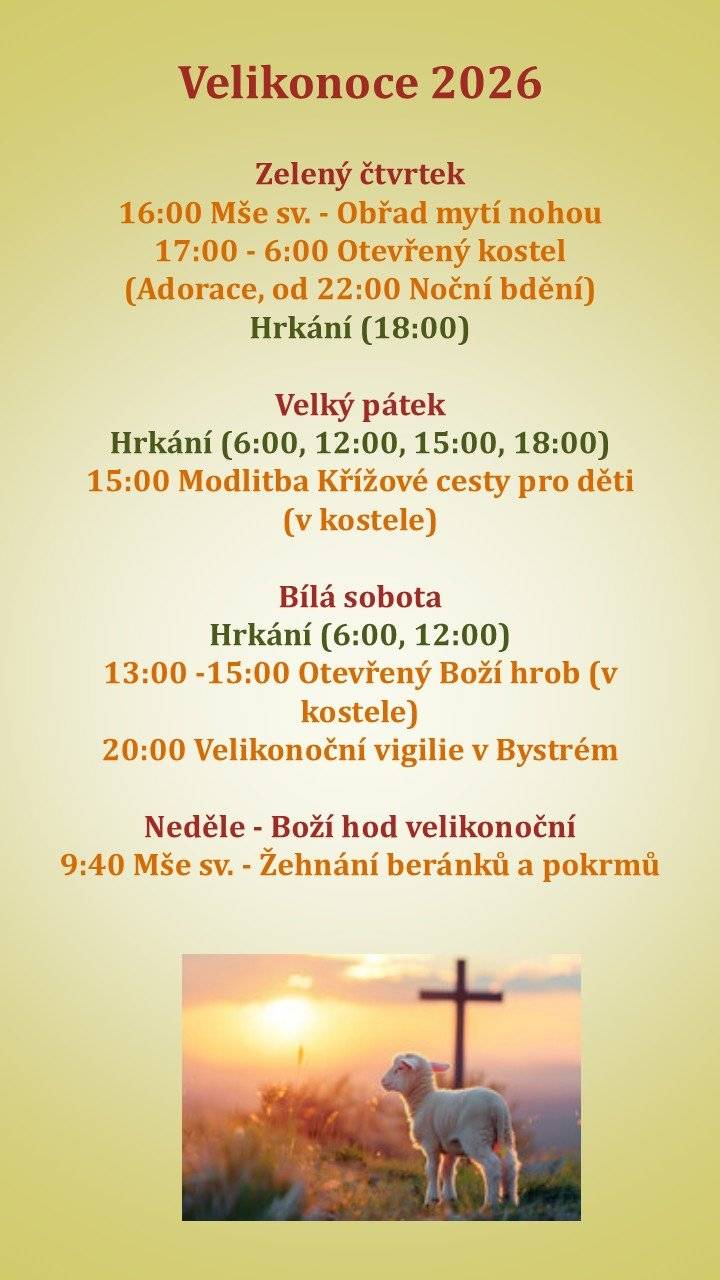 Navštivte velikonoční program v kostele sv. Václava v Trpíně. Více informací na webu obce a nástěnce.