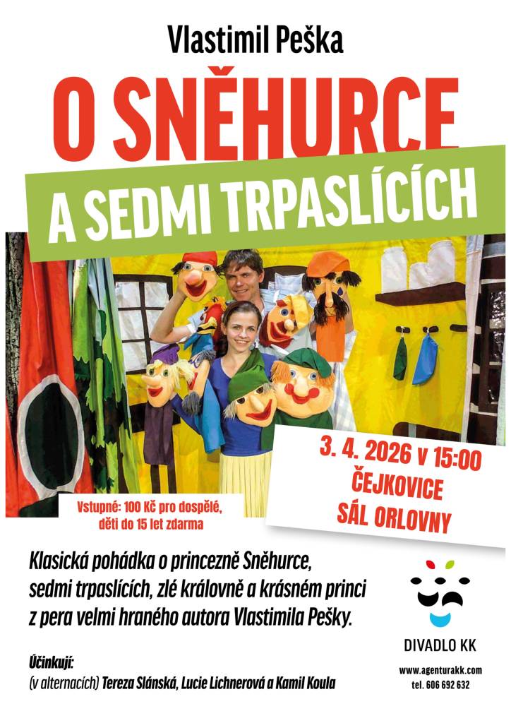 Kdy: PÁTEK 3.4.2026 od 15:00  Kde: Orlovna Čejkovice