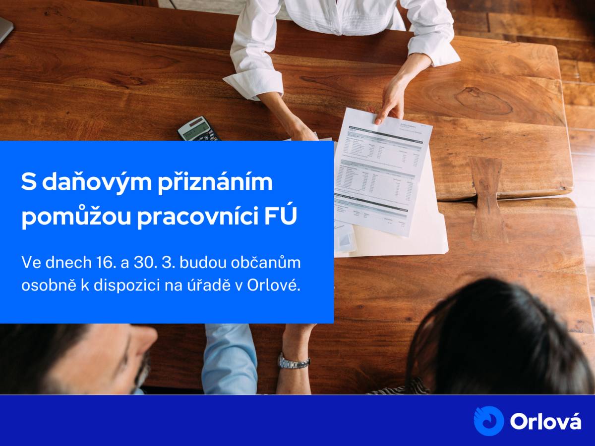 Finanční úřad pro Moravskoslezský kraj připomíná, že lhůta pro podání přiznání k dani z příjmů fyzických osob za rok 2025 v papírové podobě končí 1. dubna 2026. Nejžádanější služby FÚ k daňovému přiznání fyzických osob budou v Orlové poskytovány během března. Občané, kteří potřebují konzultaci související se správou daní nebo ...