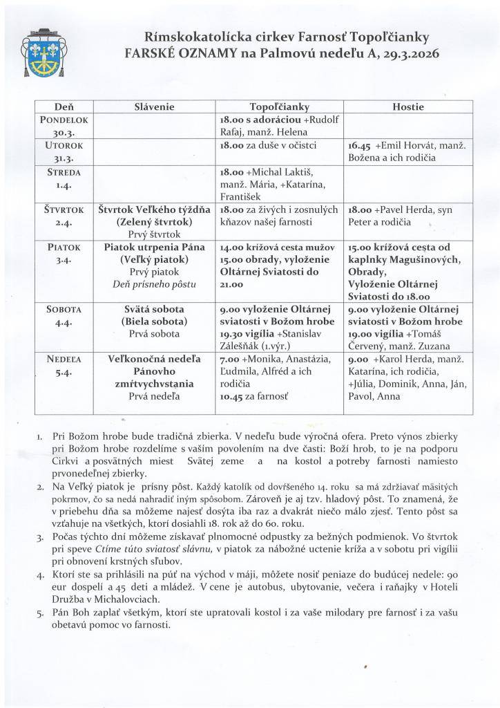 farské oznamy
