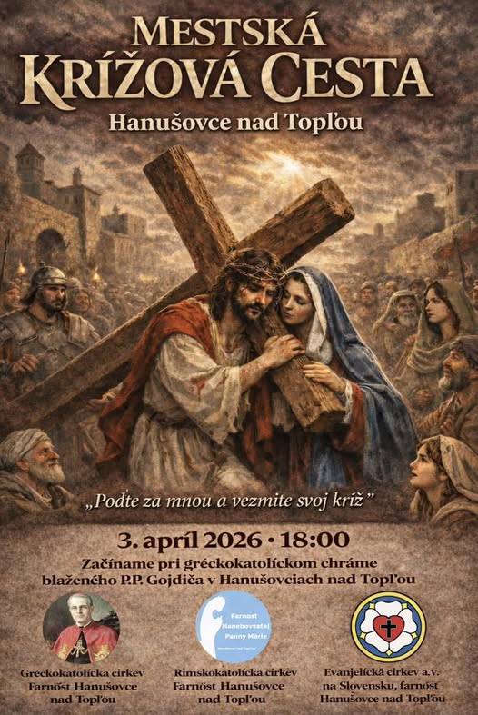 3. apríl 2026 o 18:00 hod.  Gréckokatolícky chrám