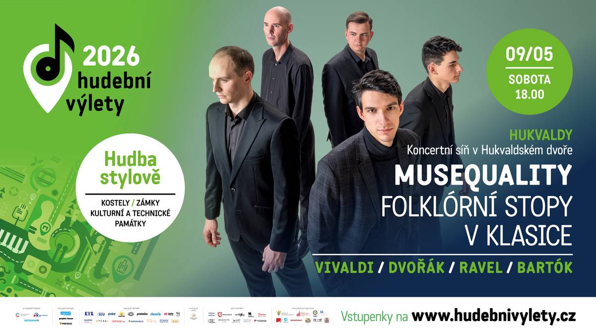 V sobotu 9. 5. 2026 se v Hukvaldském dvoře koná koncert z cyklu Hudební výlety
