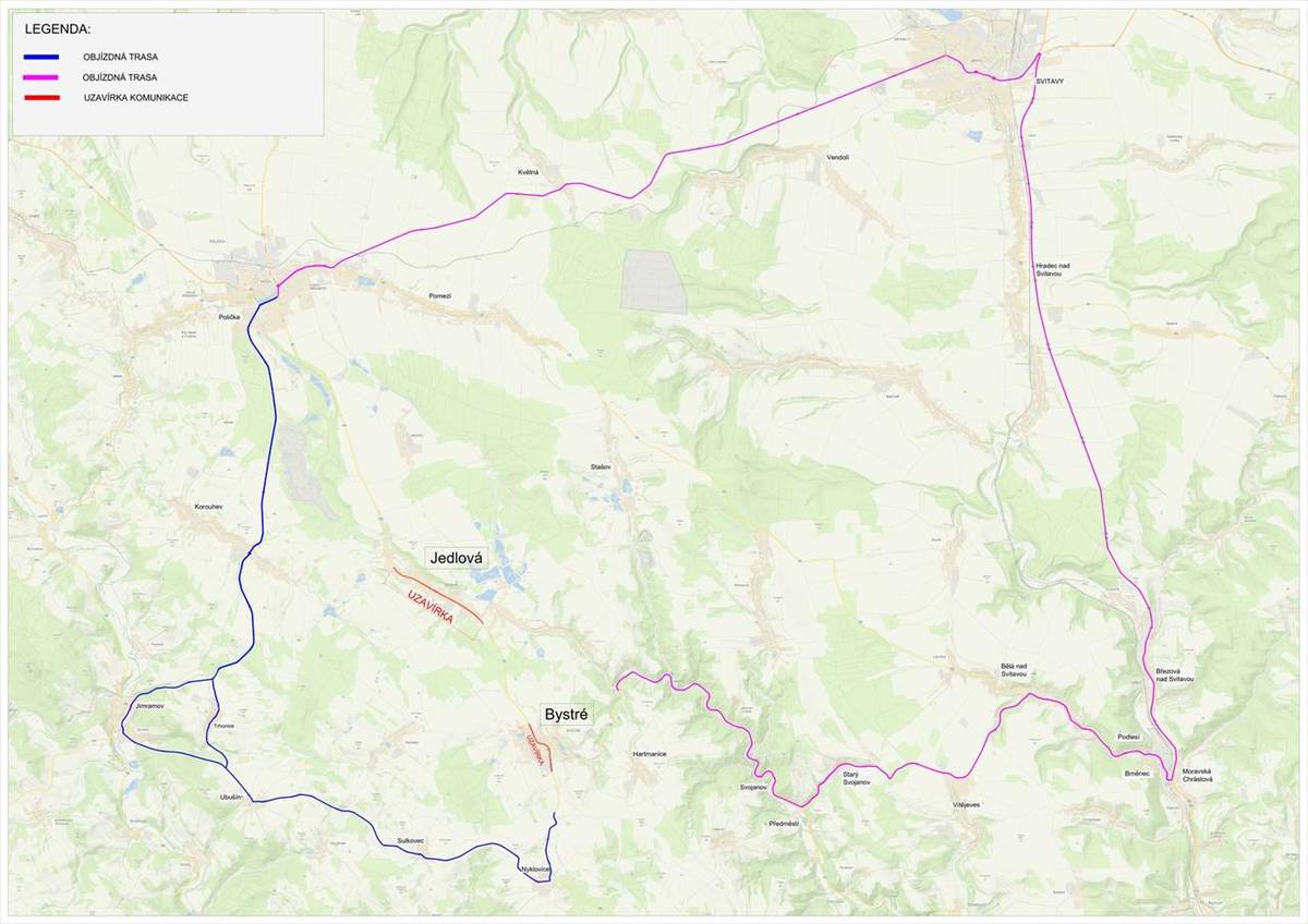 Pardubický kraj začíná od dubna 2026 s důležitou a zásadní opravou silnice II/362 v intravilánu obce Jedlová a města Bystré.  Předpokládaný termín realizace:   7. 4. 2026 – 30. 6. 2026 – 1. etapa (uzavírka částí obce Jedlová a částí města Bystré)  Objízdná trasa pro veškerou dopravu od ...