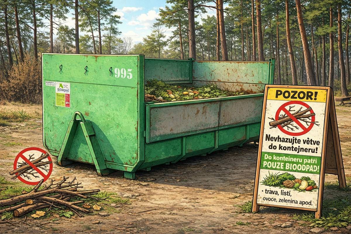Vážení občané, chataři a chalupáři Březinek a Nectavy,  tímto Vás žádáme, abyste do velkého kontejneru na bioodpad nevhazovali žádné větve ze stromů! Toto je stanoveno především z důvodu ekonomičnosti při následném vyvážení kontejneru. Pouze drobné větve keřů do kontejneru vhodit lze. Větve ze stromů, které budete mít ke zlikvidování prosím nechávejte vedle kontejneru na zemi, budou následně obcí zpracovány v drtiči větví, který k tomuto účelu obec nově pořídila.  Všem děkuji za ochotu a spolupráci. S pozdravem Jiří Wolf starosta obce 🙂
