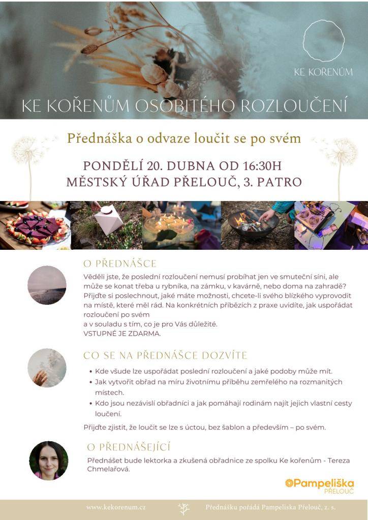 Ke kořenům osobitého rozloučení   20.dubna od 16:30 hodin   Městský úřad Přelouč