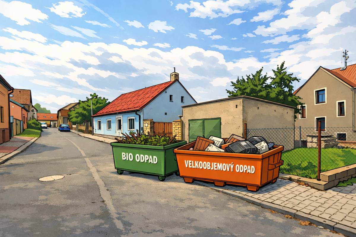 Upozorňujeme, že tento víkend budou kontejnery na bioodpad, větve a velkoobjemový odpad přesunuty z návsi na parkoviště u obecního úřadu. Stanoviště na fotbalovém hřišti zůstává beze změny