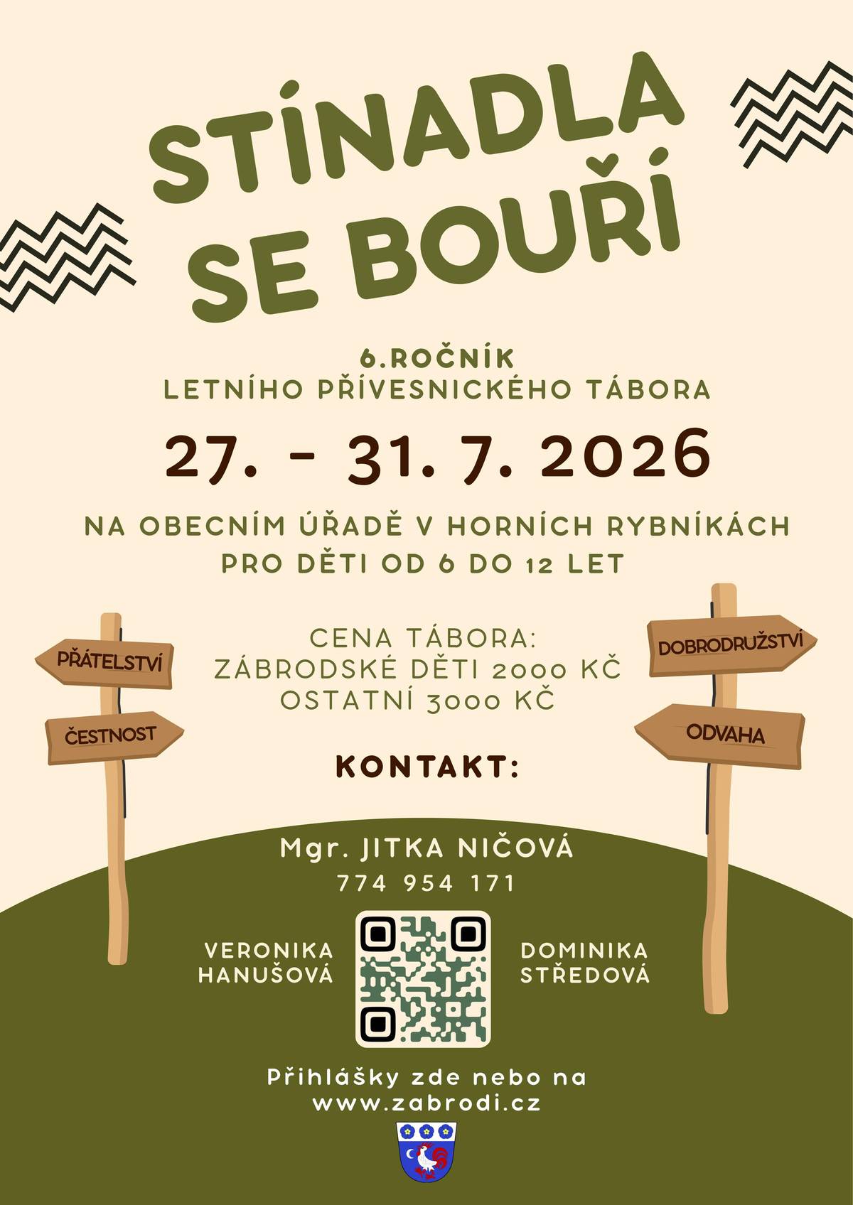 Přívesnický tábor " Stínadla se bouří" 27.- 31.7.2026