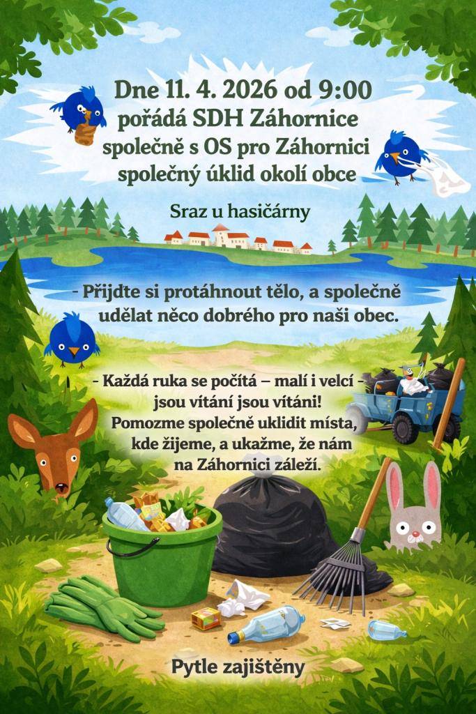 Kdy? 11.4.2026  V kolik? 9:00 hodin  Sraz? u Hasičárny