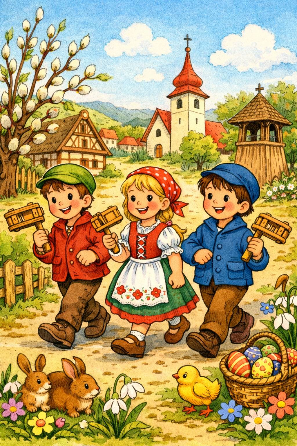 Informuje všechny občany o probíhání Velikonoční tradice hrkání 🎋🙂  Pro případné zájemce ze strany dětí, které by se chtěly účastnit: Sraz bude vždy před Obecním úřadem, cca 5 min. před stanoveným časem. Data a časy hrkání v obci: Zelený čtvrtek: od 17:00 hod. Velký pátek: od 08:30 hod. a od 17:00 hod. Bílá sobota: od 08:30 hod. a od 14:00 hod. Se skupinkou dětí půjde vždy dospělý dozor 😉 -JW-