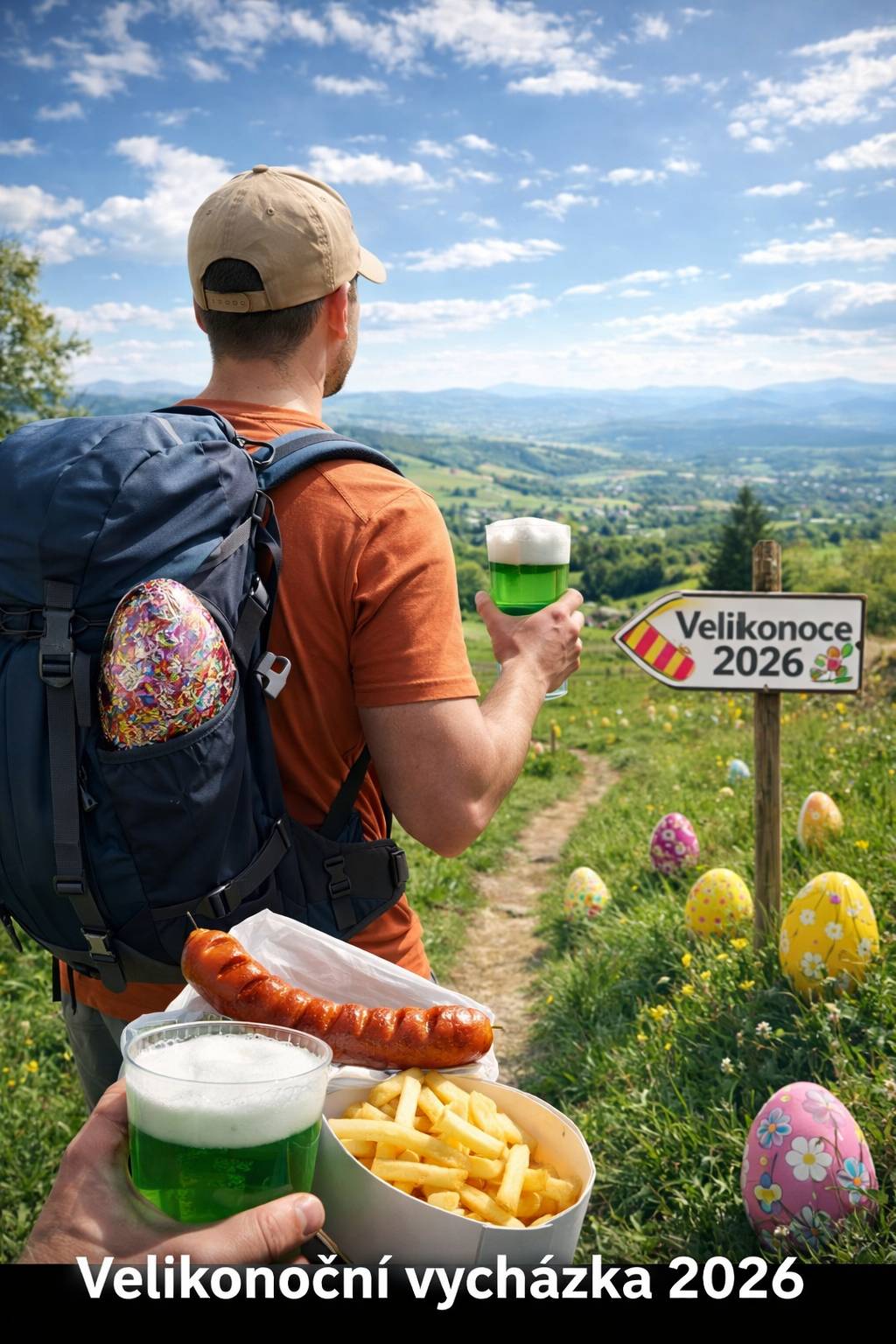 Zveme spoluobčany i přátele na tradiční Velikonoční vycházku, v neděli 5. 4. 2026. Sraz účastníků ve 13.30 u Balónového hotelu. Vycházka bude zakončena posezením na obecním úřadu a v zámeckém parku.  Všichni jste srdečně zváni.