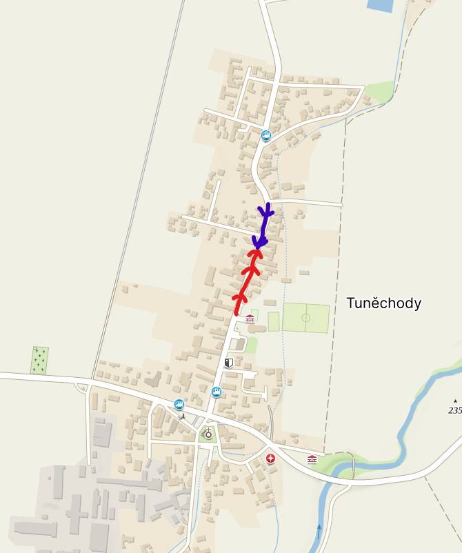 ve středu 1.4.2026 došlo předání stavby „Splaškové kanalizace a ČOV Tuněchody“ zhotoviteli a v úterý 7.4.2026 bude zahájena stavba.