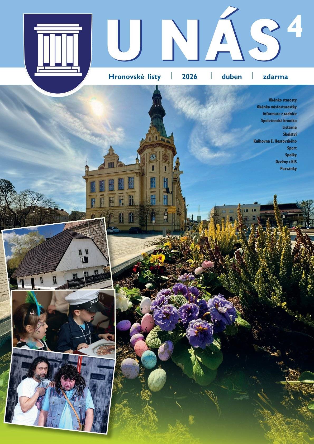 Milí občané, dubnové vydání Hronovských listů je už k dispozici. Přečíst si jej můžete v elektronické podobě zde: https://zpravodaj.munipolis.cz/hronov/04-2026/ Přejeme vám příjemné čtení!