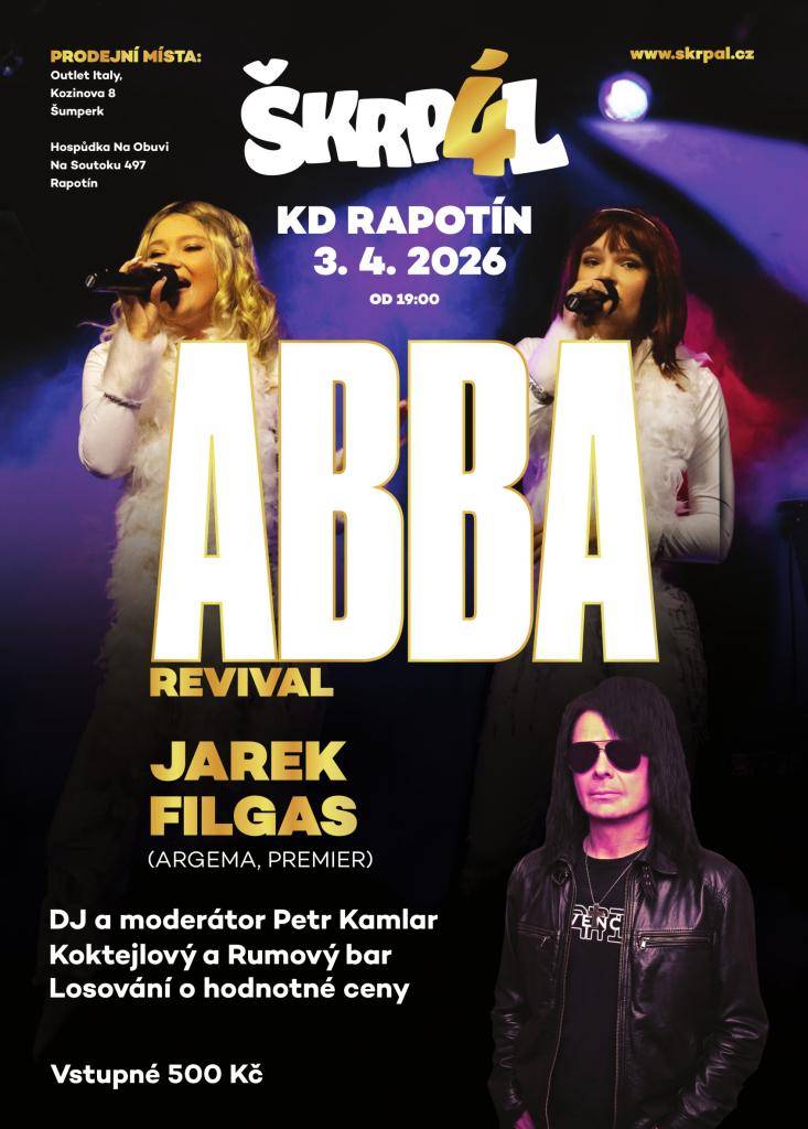 Dubnové akce v KD Rapotí