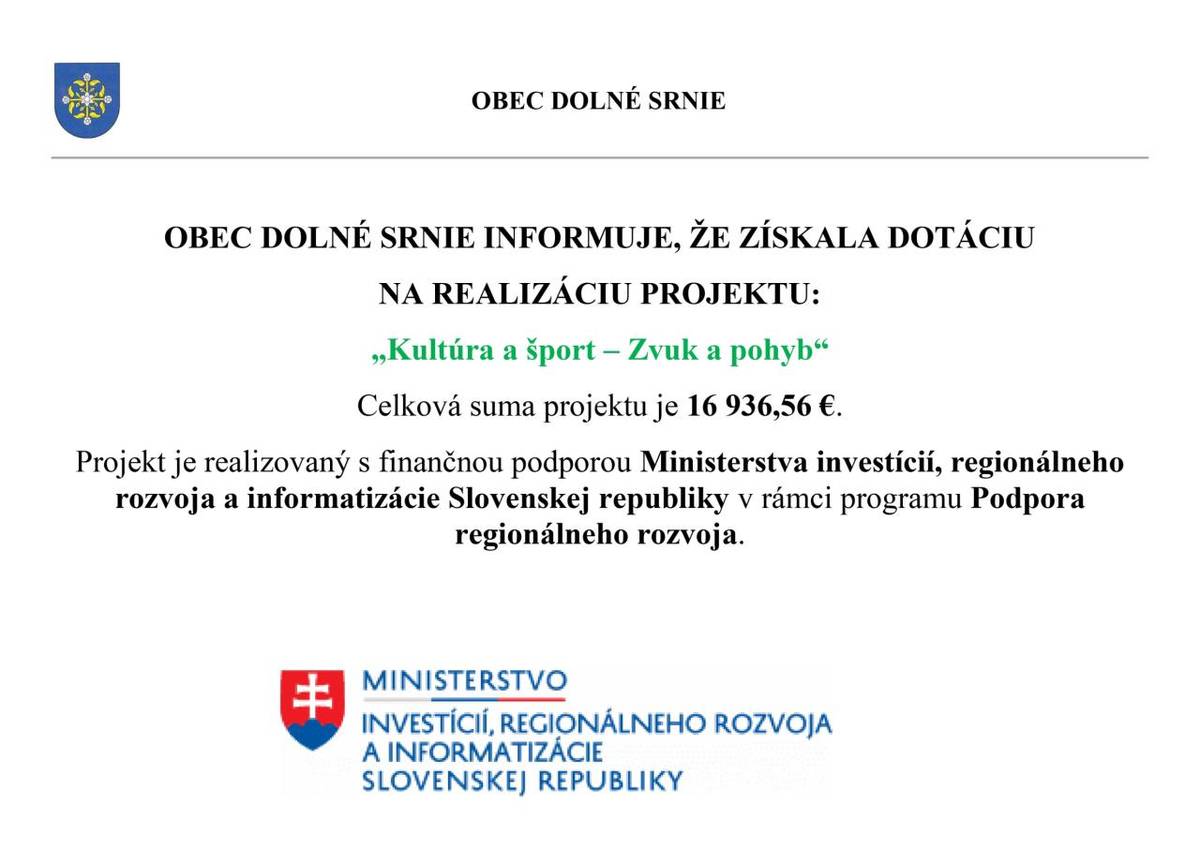 Kultúra a šport - Zvuk a pohyb