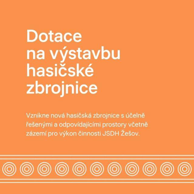 Město Prostějov obdrželo Rozhodnutí o poskytnutí dotace na částku 6 milionů korun ke spolufinancování projektu  výstavby hasičské zbrojnice v Žešově. Dotace půjde z dotačního programu ministerstva vnitra.                               Číst dál...
