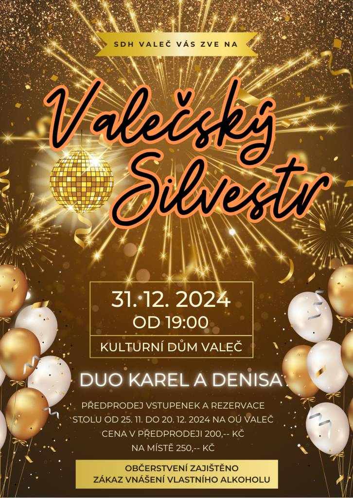 Pozvánka na Silvestr ve Valči