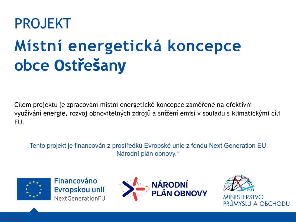 Místní energetická koncepce obce Ostřešany.