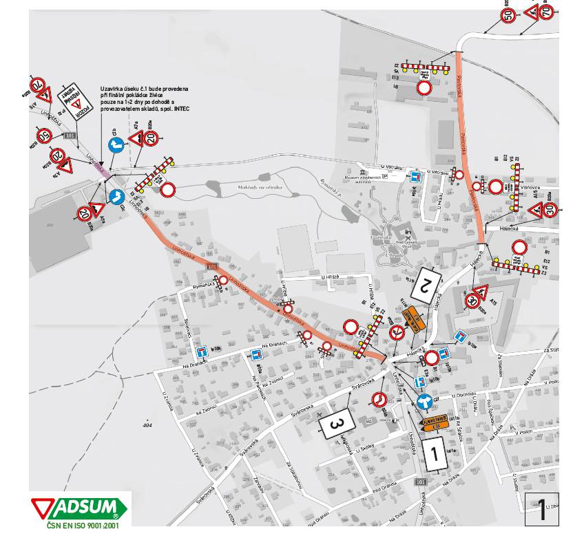 Vážení spoluobčané, od 07.04. do 08.05. (17.05.2026) bude z důvodu plánované rekonstrukce povrchu (provádí Krajská správa a údržba silnic) uzavřena silnice v ulici Unhošťská (od řeznictví po firmu Intec) a Pavlovská. Více informací naleznete na našich webových stránkách, konkrétně pak na úřední desce jako "Oznámení veřejnou vyhláškou - stanovení přechodné úpravy provozu na pozemní komunikaci - UZAVÍRKY". Děkujeme za pochopení a trpělivost 😊
