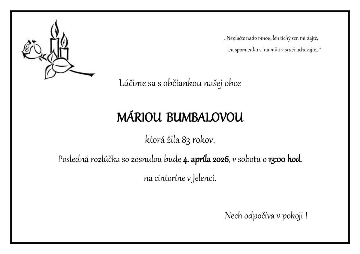 Úprimnú sústrasť celej rodine.